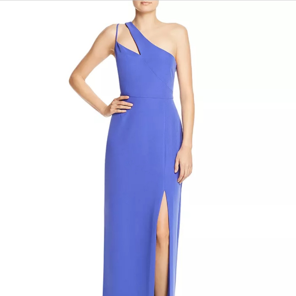 Laundry By Shelli Seagall One-Shoulder Gown